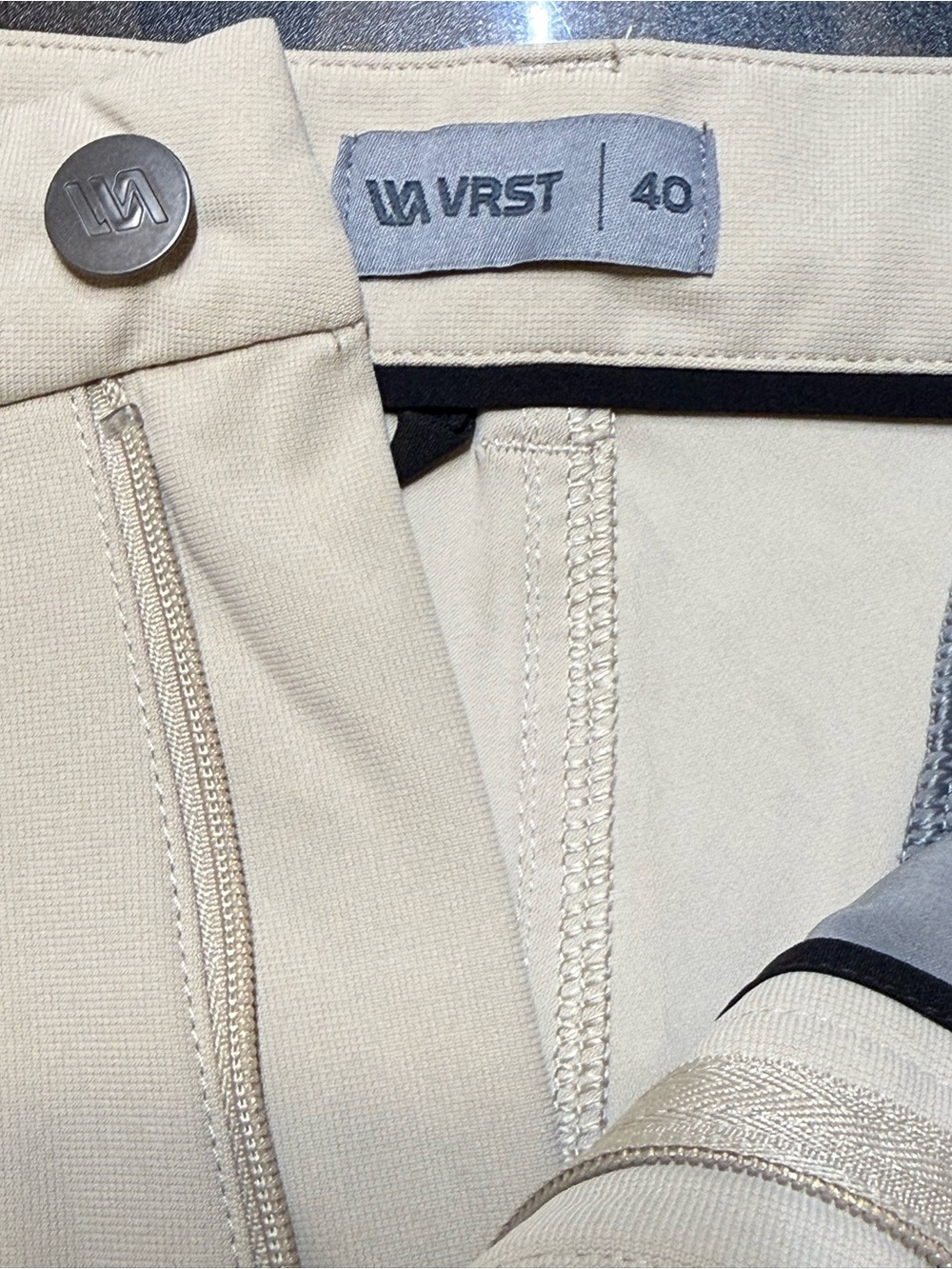 VRST Men's Sand Flat Front Shorts - Classic Tailored Fit